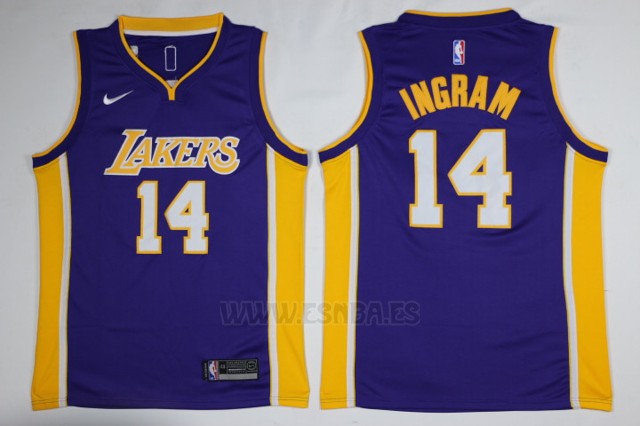 Camiseta Los Angeles Lakers Brandon Ingram #14 Violeta